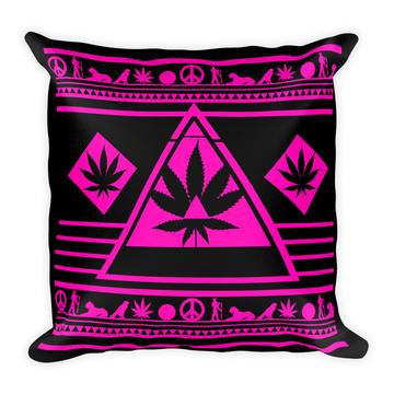 pink weed pillow